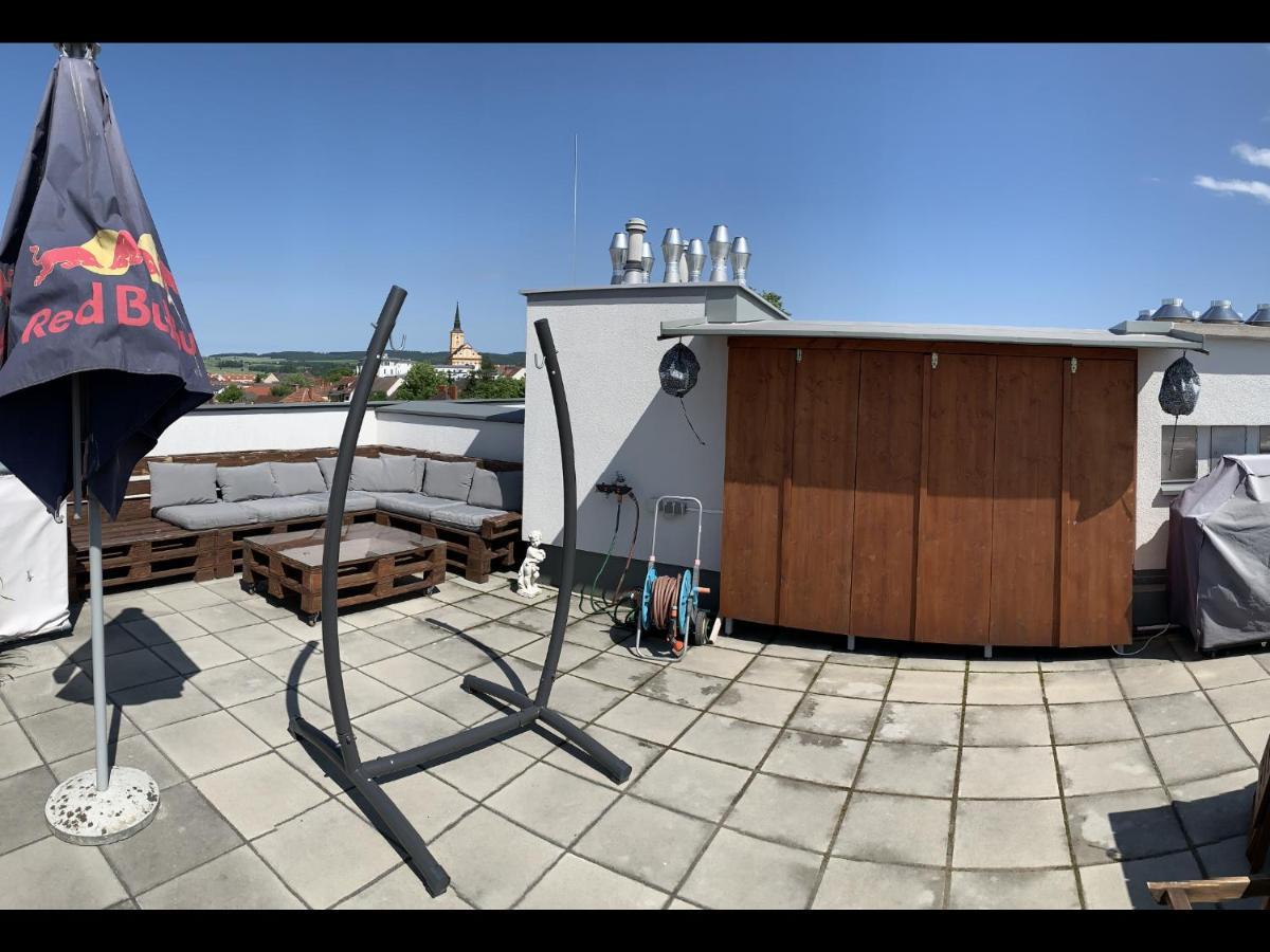 ויידהופן אן דר טהיה Penthouse Wohnung Am Radweg Mit Dachterasse מראה חיצוני תמונה