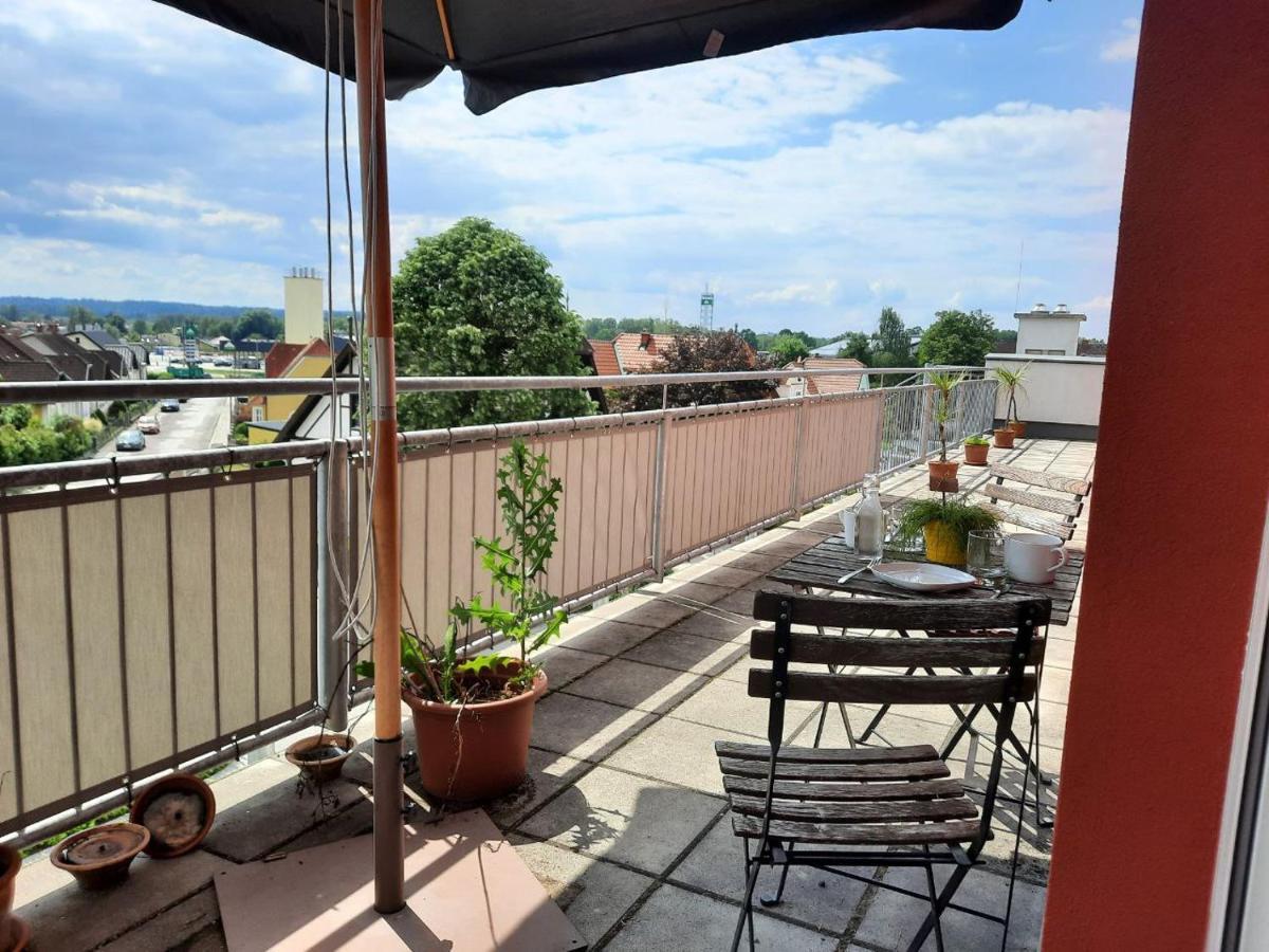 ויידהופן אן דר טהיה Penthouse Wohnung Am Radweg Mit Dachterasse מראה חיצוני תמונה