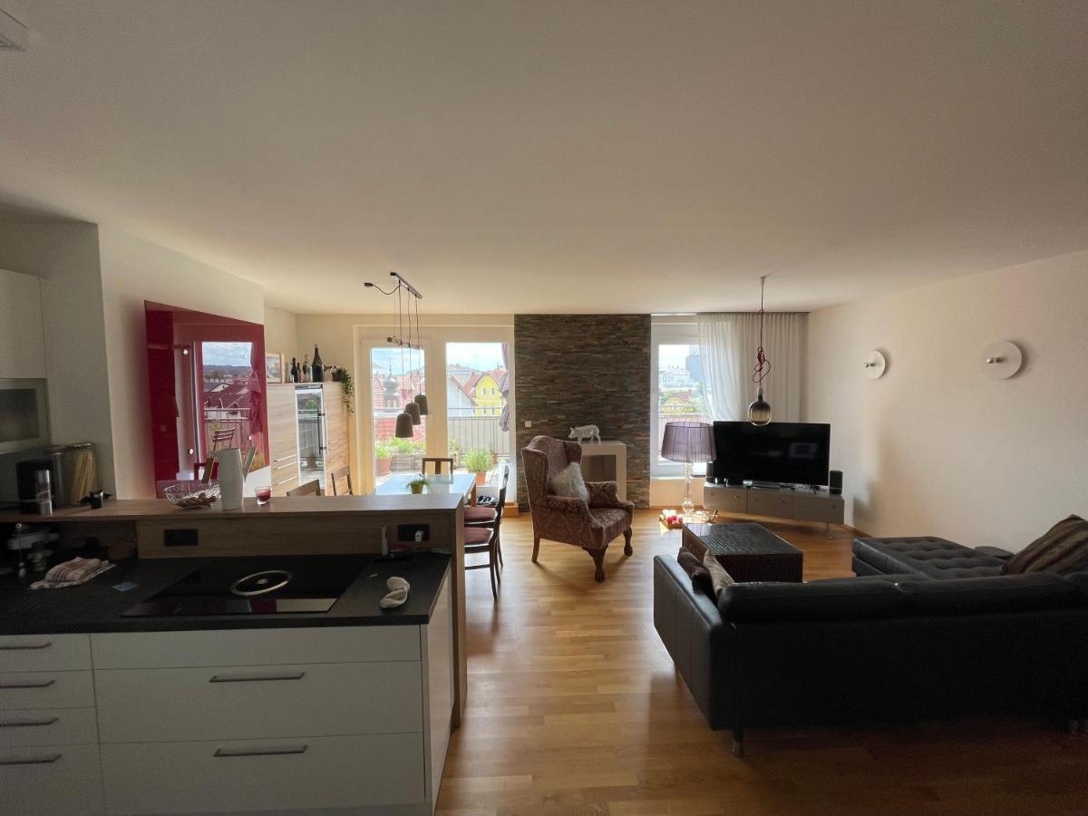 ויידהופן אן דר טהיה Penthouse Wohnung Am Radweg Mit Dachterasse מראה חיצוני תמונה